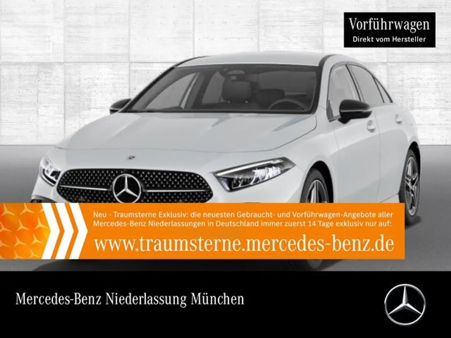 Mercedes-Benz A 200 Lim AMG+NIGHT+LED+KAMERA+TOTW+KEYLESS+7G Weiß - 1