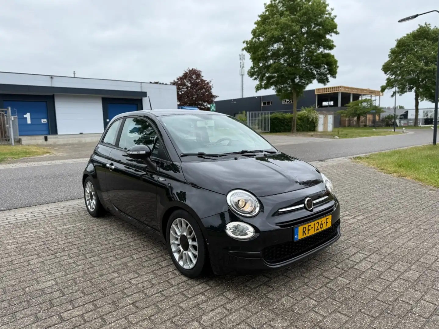 Fiat 500 1.2 Popstar Airco Nap Zwart - 1