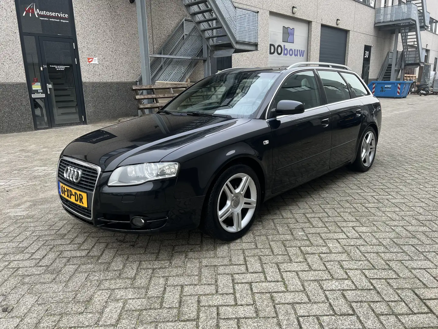 Audi A4 2.0 TFSI 200 PK 2008 LEER Zwart - 1