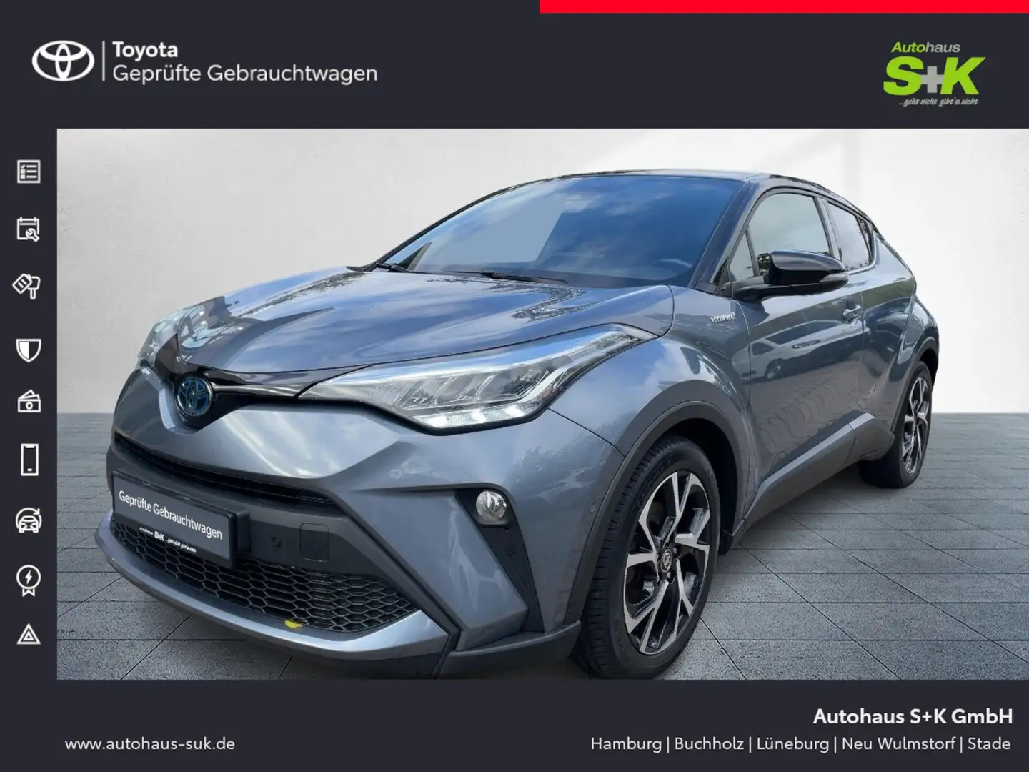 Toyota C-HR Hybrid 2,0-l-Hybrid, 5-Türer,Team D+WKR+SHZ Bleu - 1
