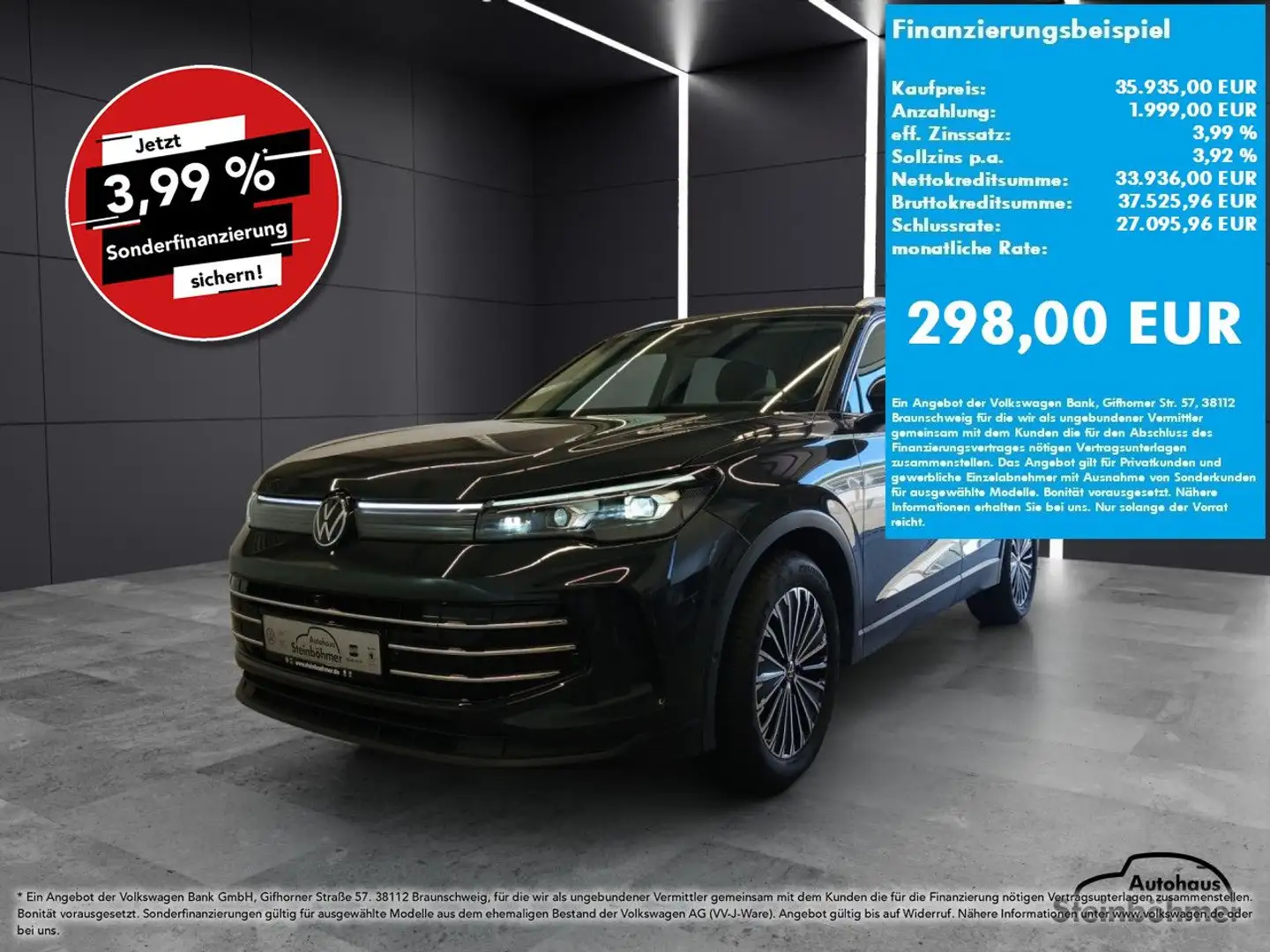 Volkswagen Tiguan Elegance 1.5eTSI DSG IQ.Light NAV AHK ACC Grijs - 1