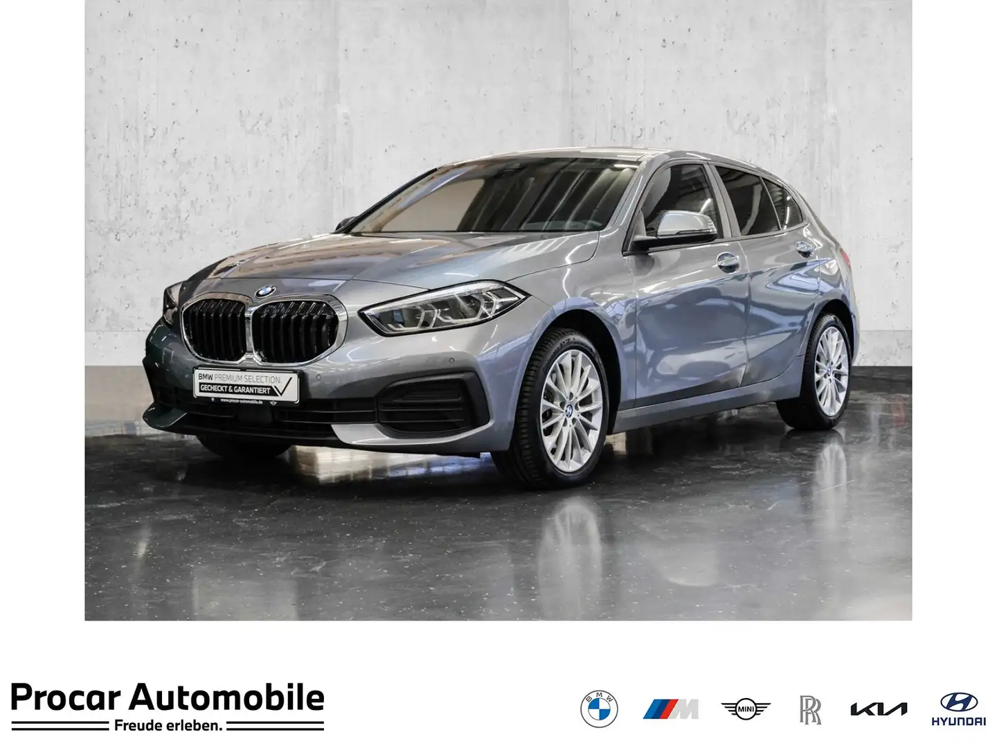 BMW 118 i Advantage Aut Nav LED PDCv+h Shz Klima Grau - 1