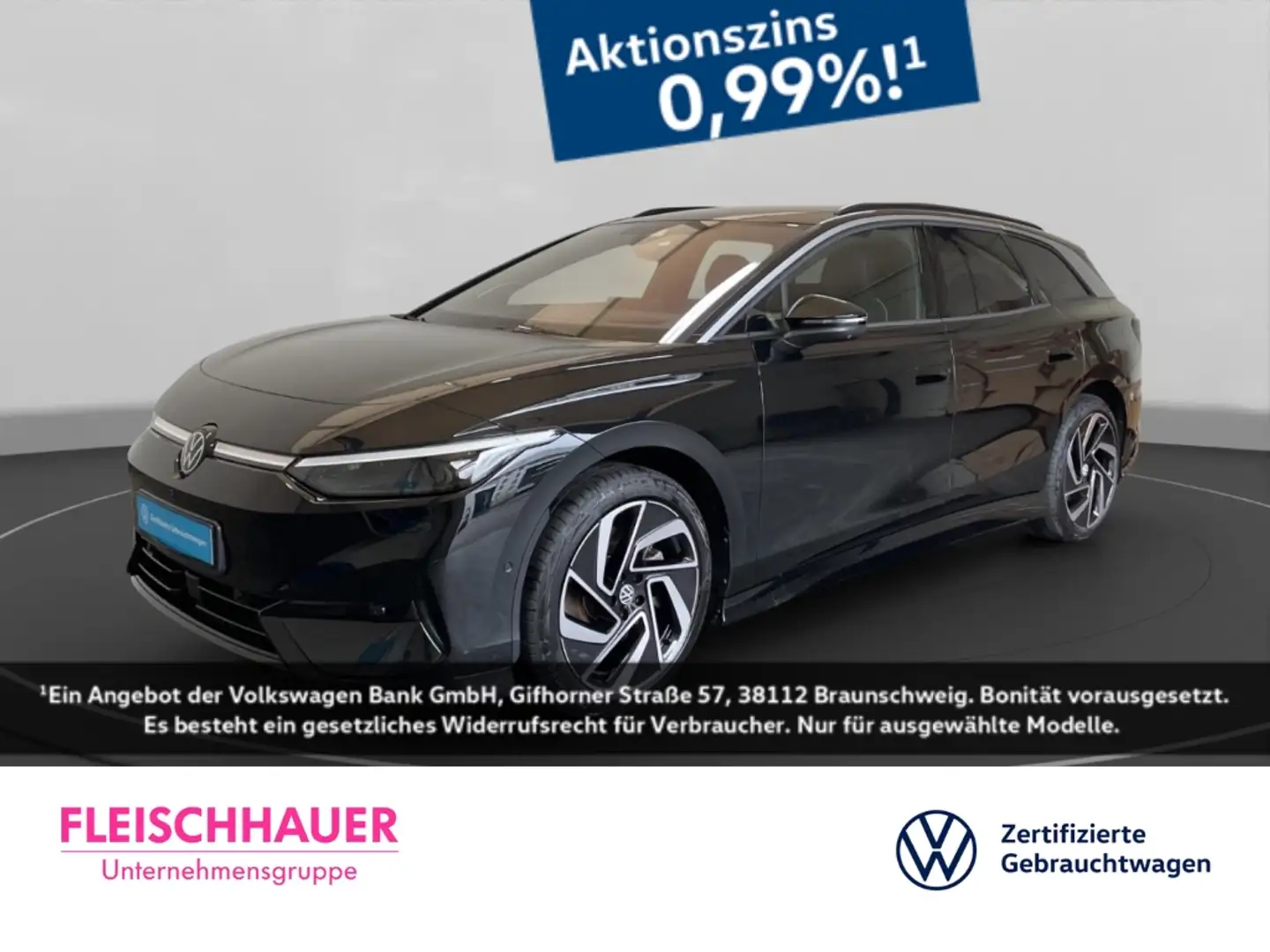 Volkswagen ID.7 Tourer HUD AD AHK-el. klappb. Navi Memory Sitze So Schwarz - 1