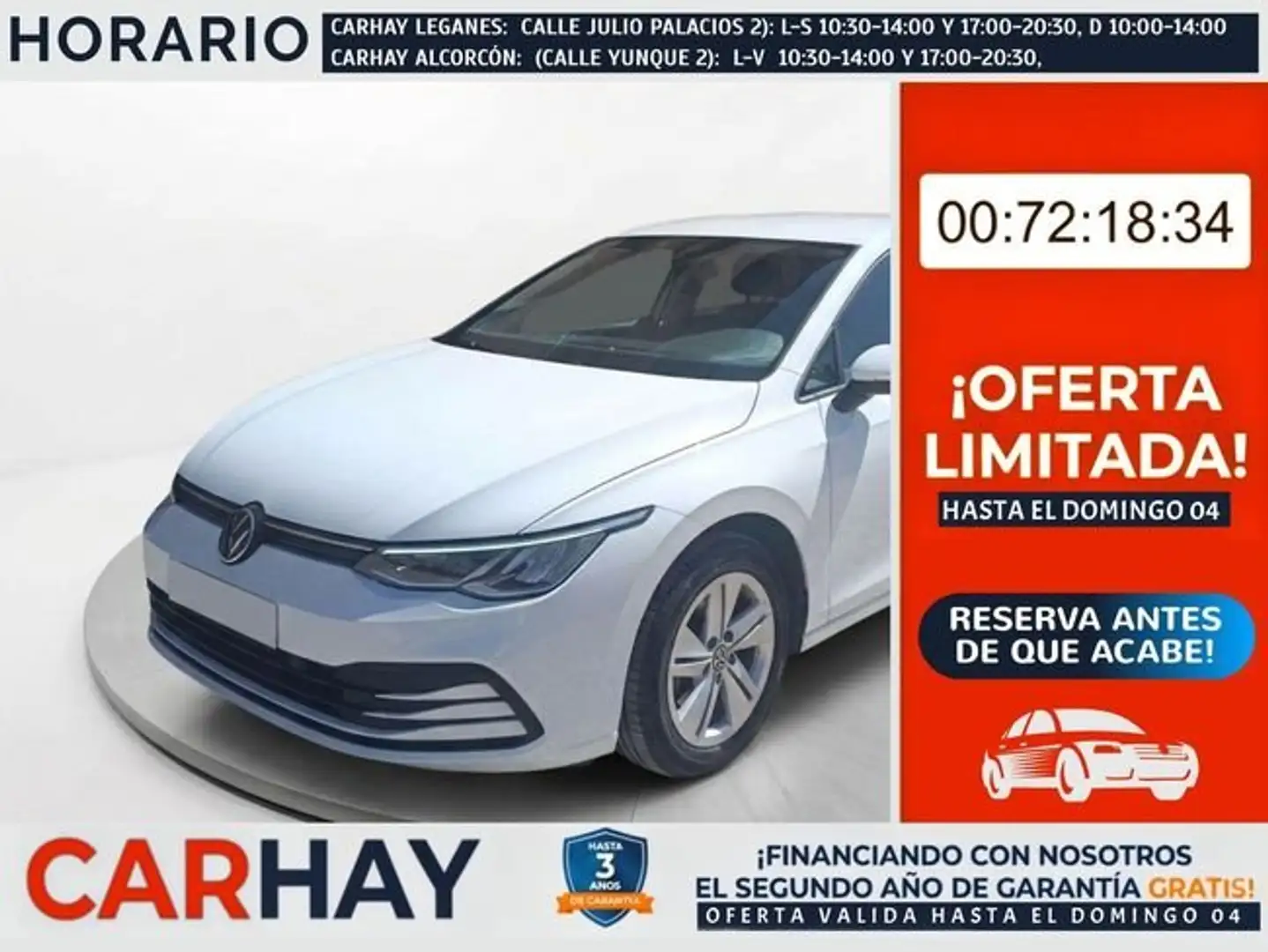 Volkswagen Golf Life 1.0 eTSI 81kW (110CV) DSG Blanco - 1