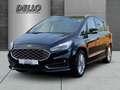 Ford S-Max Vignale EcoBlue 2.0 AT AHK-klappbar Navi Leder Mem Zwart - thumbnail 1