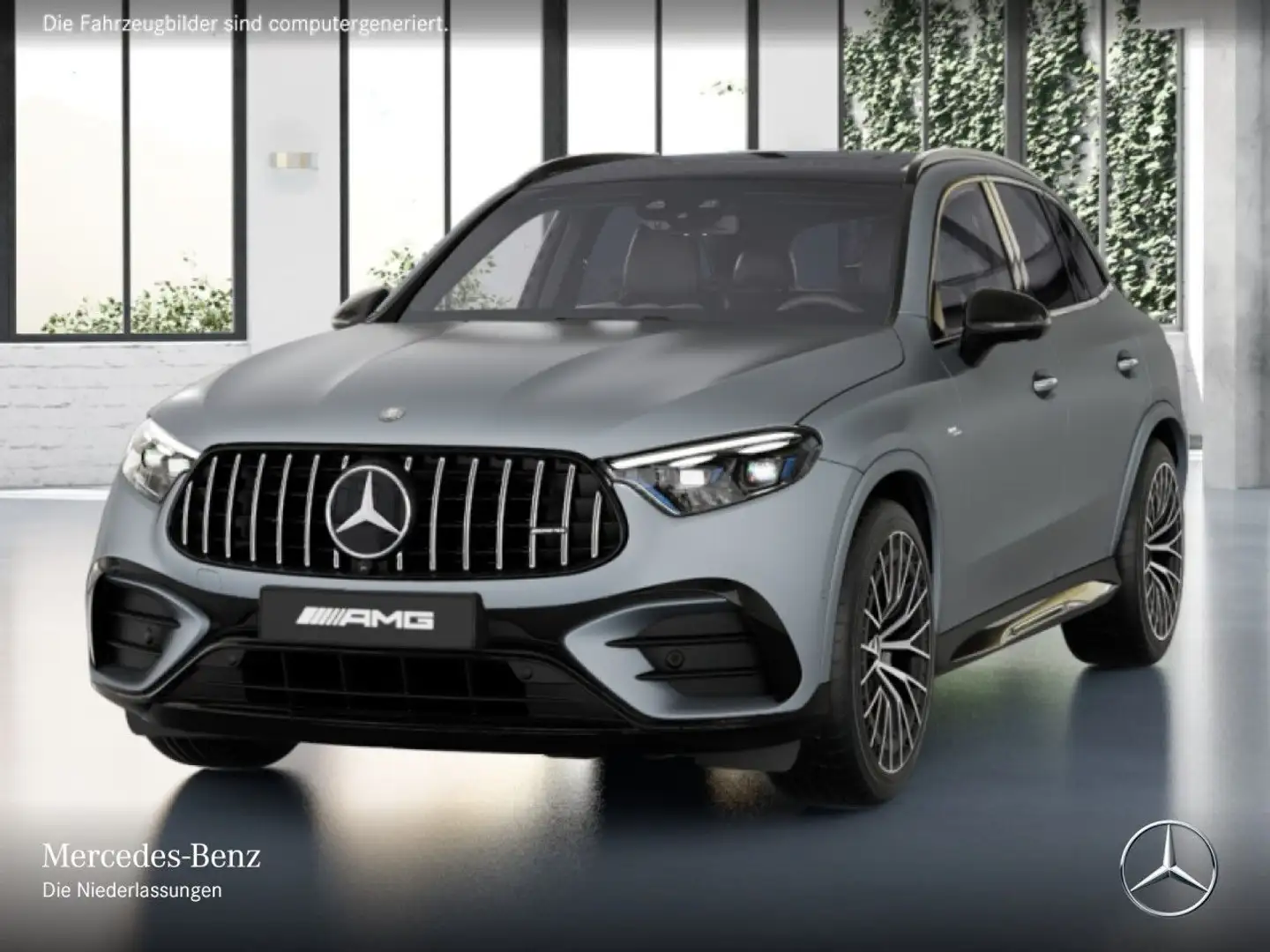 Mercedes-Benz GLC 43 AMG GLC 43 4M NIGHT+PANO+360+AHK+STHZG+BURMESTER+9G Silber - 2