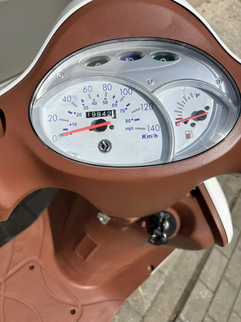 SYM Fiddle 125 Rijden zonder zorgen en kosten! Blanc - 1