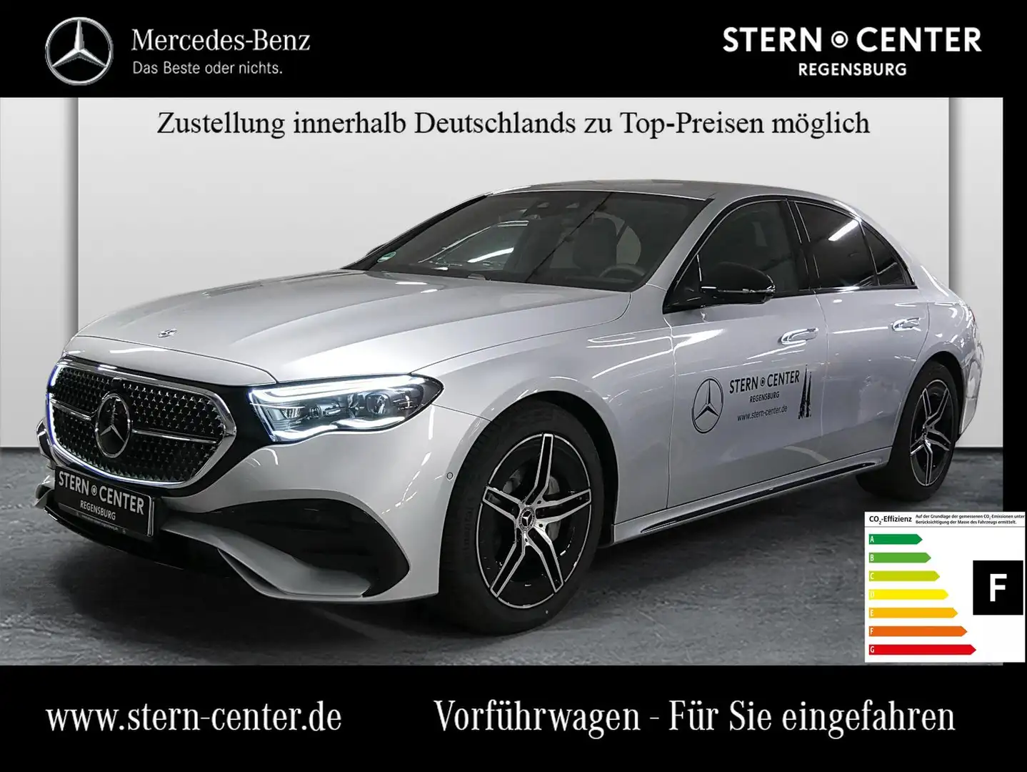 Mercedes-Benz E 450 d 4MATIC Limousine MBUX AMG Perf-AGA LED Silber - 1