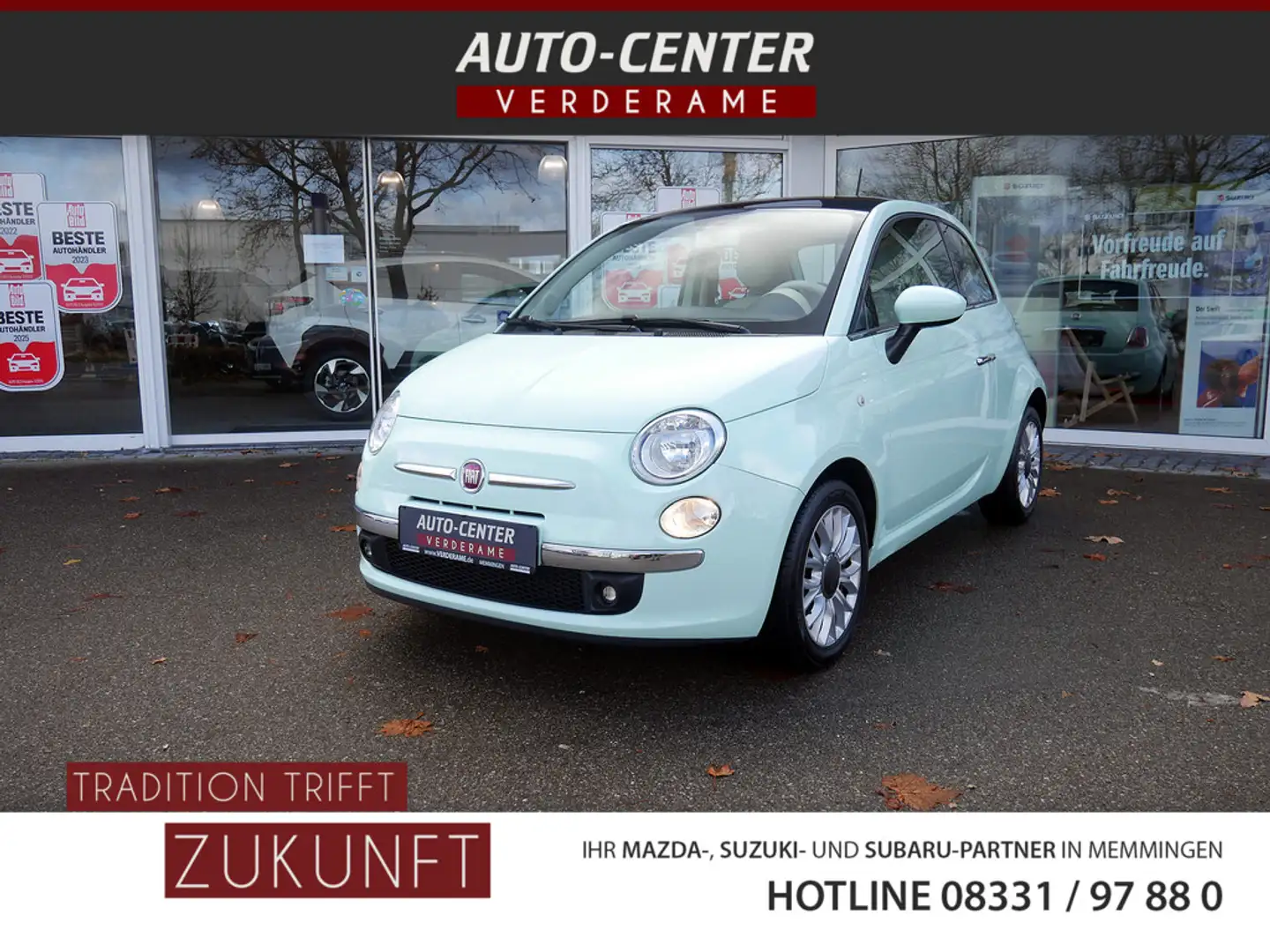 Fiat 500 1.0 Lounge PANORAMADACH Verde - 1