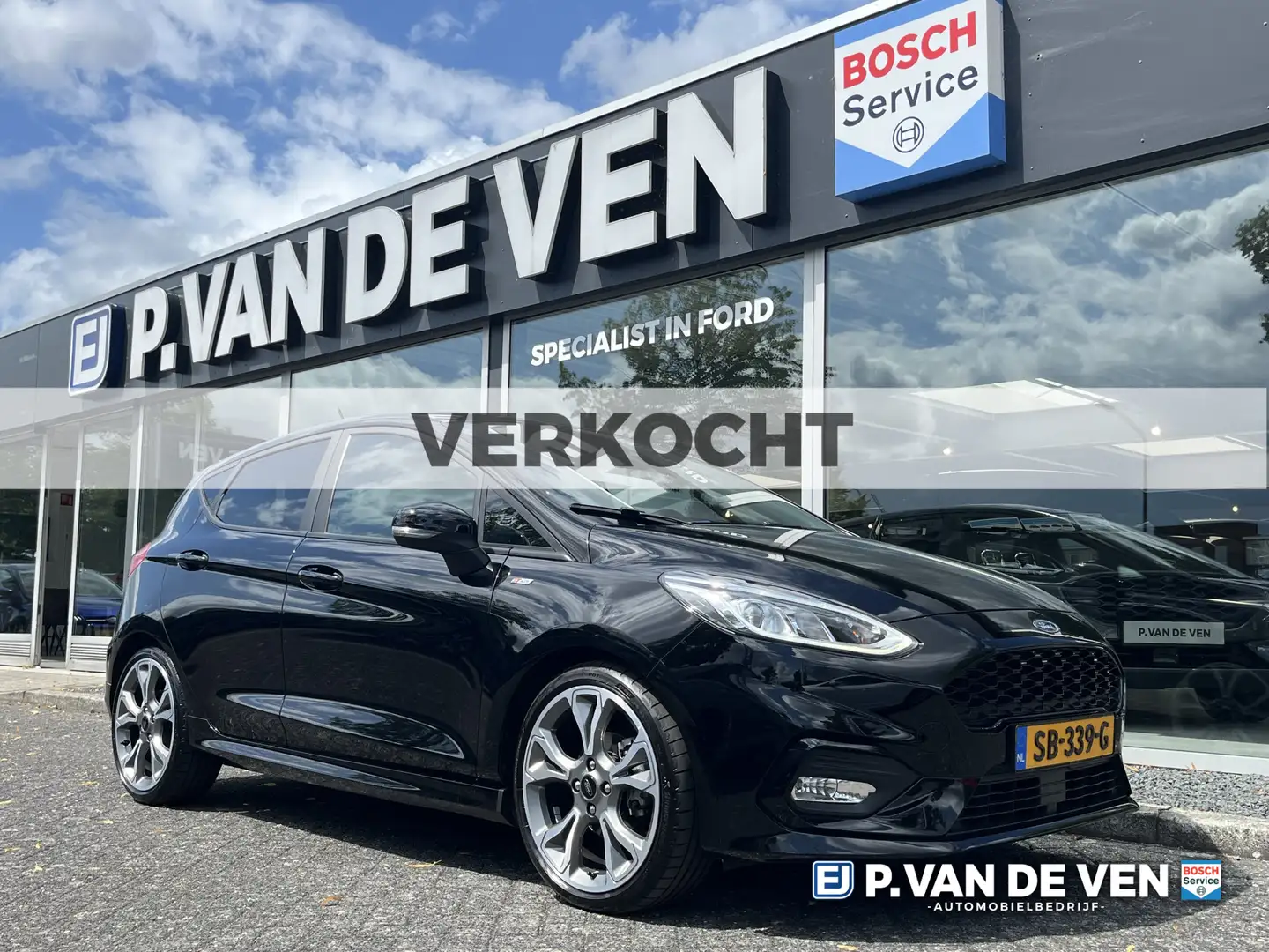 Ford Fiesta 1.0 EcoBoost ST-Line 5drs 100pk/74kW 6-bak | Afn. Zwart - 1