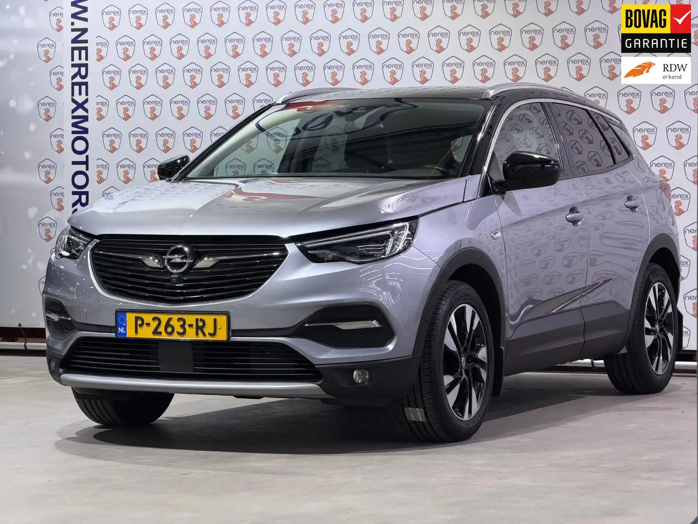 Opel Grandland X 1.2 Turbo Ultimate/LEER/MEMORY/ACC/APPLE CARPLAY/S Grijs - 1
