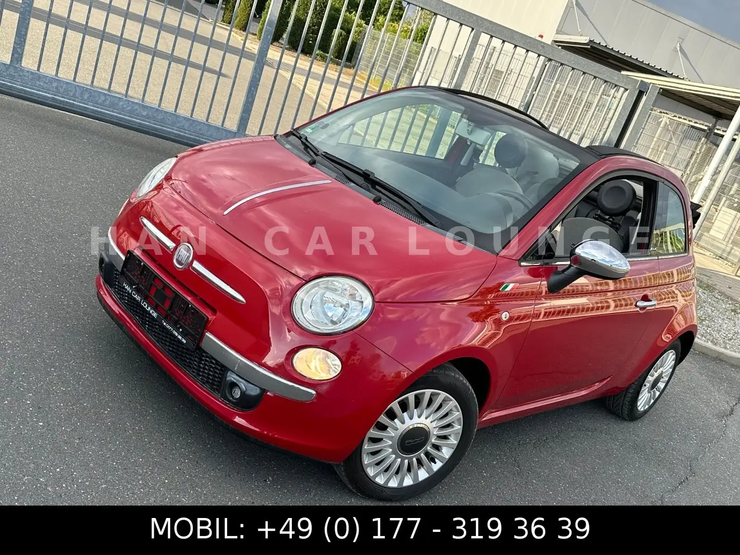 Fiat 500C Lounge*CABRIO*LEDER*KLIMA*CITY-SERVO* Rouge - 1