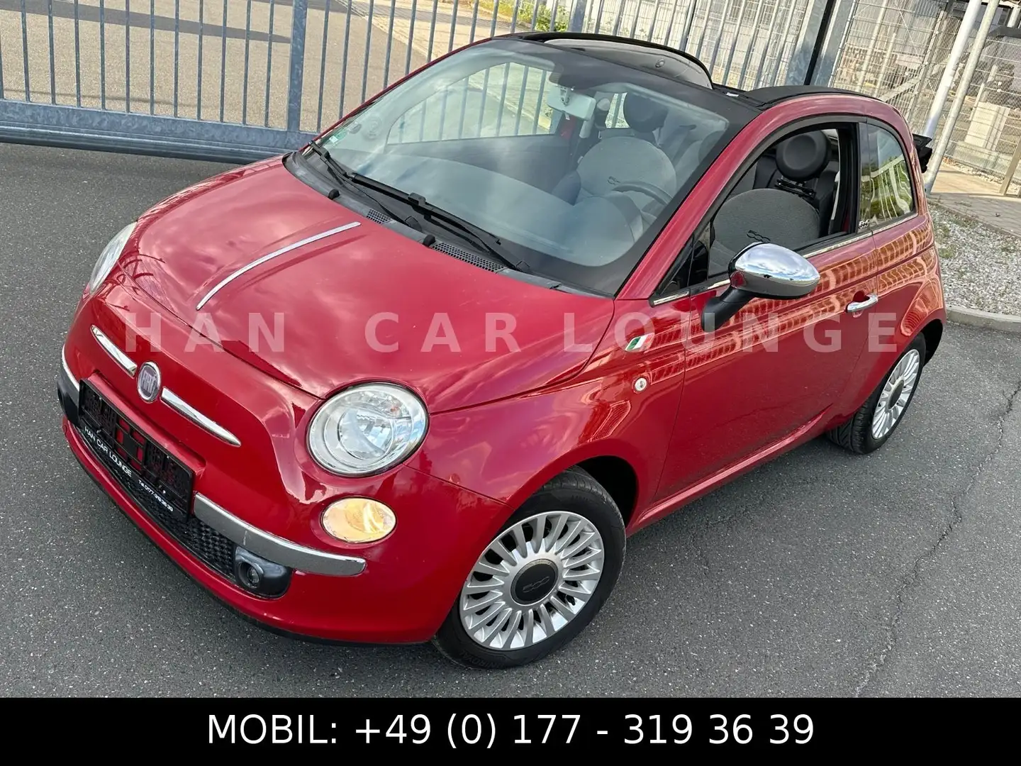 Fiat 500C Lounge*CABRIO*LEDER*KLIMA*CITY-SERVO* Rouge - 2