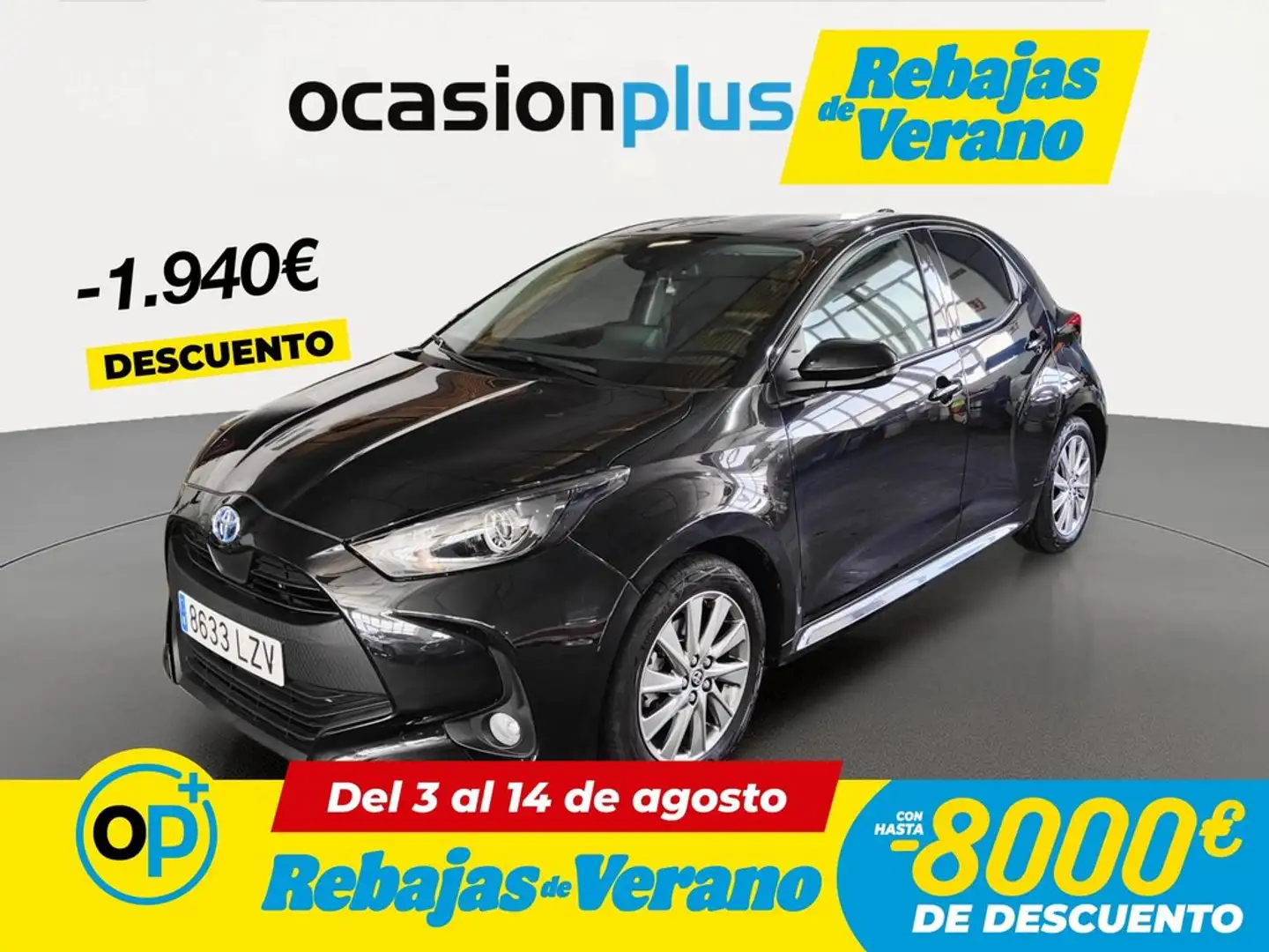 Toyota Yaris 120H 1.5 Active Tech Negro - 1