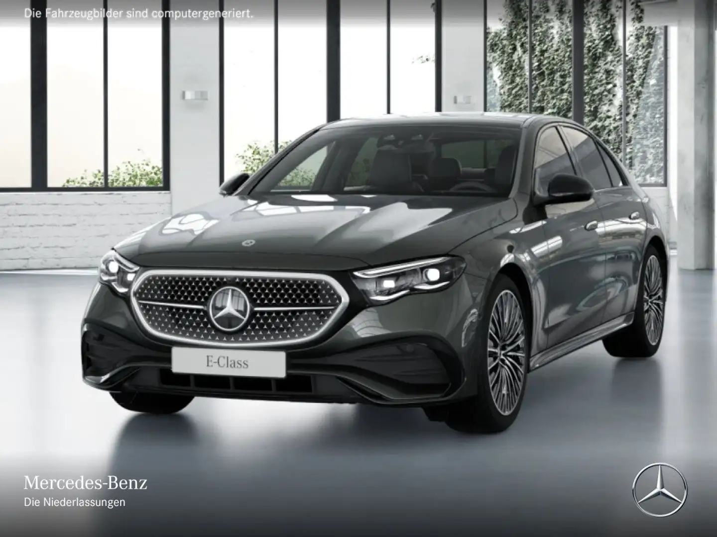 Mercedes-Benz E 200 Edition AMG-Line Fahrass 360° Pano Burmester Grau - 2