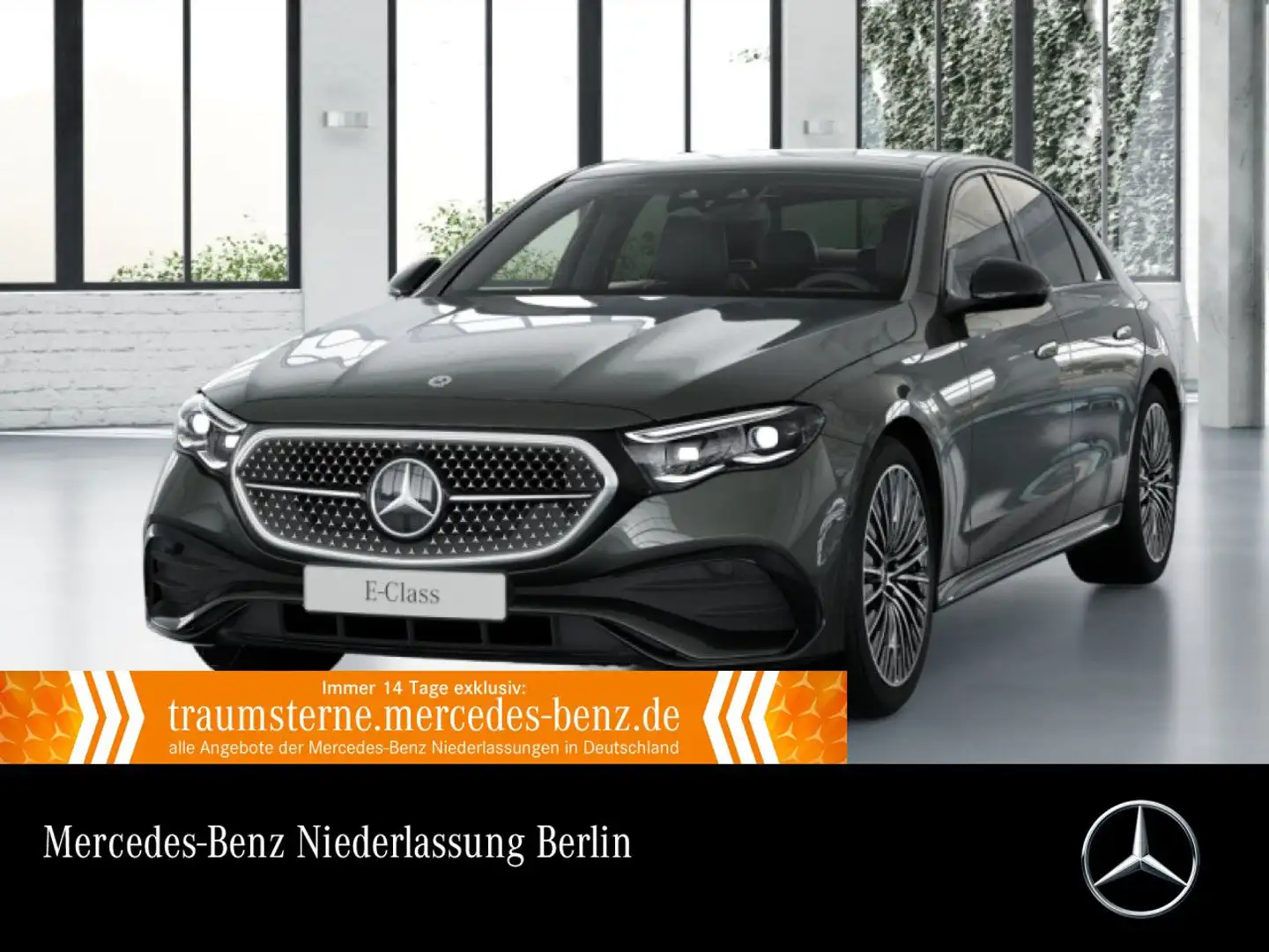 Mercedes-Benz E 200 Edition AMG-Line Fahrass 360° Pano Burmester Grau - 1