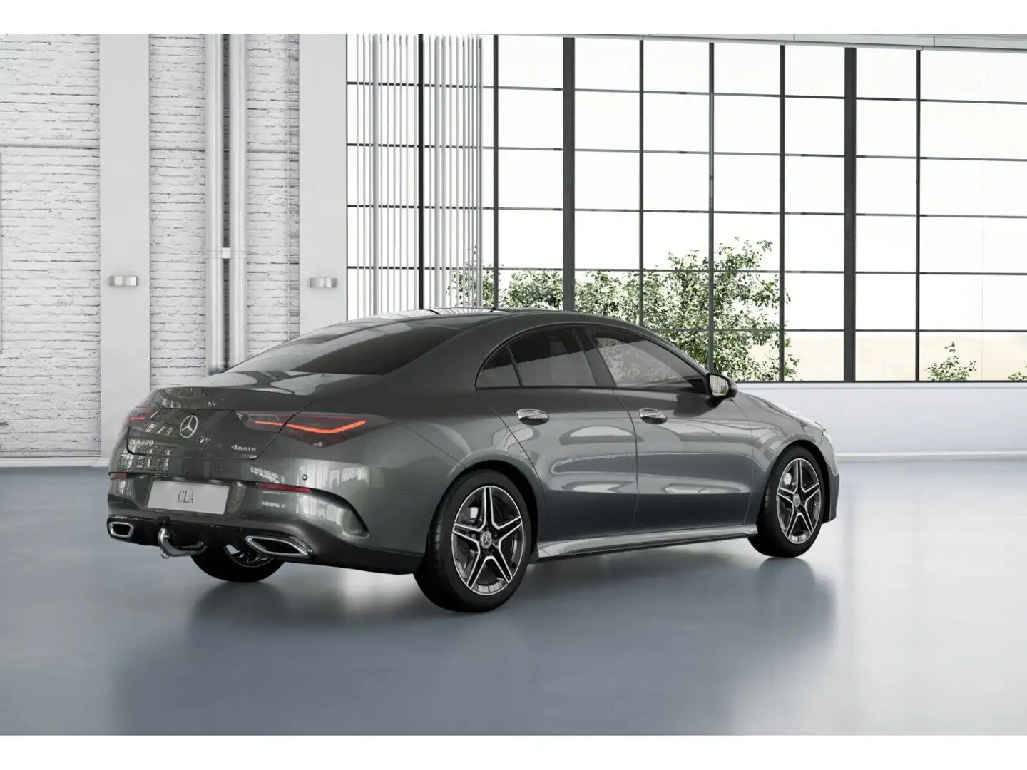 Mercedes-Benz CLA 220 4M AMG+NIGHT+MBEAM+PANO+BURM.+TOTW+360°+ Grijs - 2