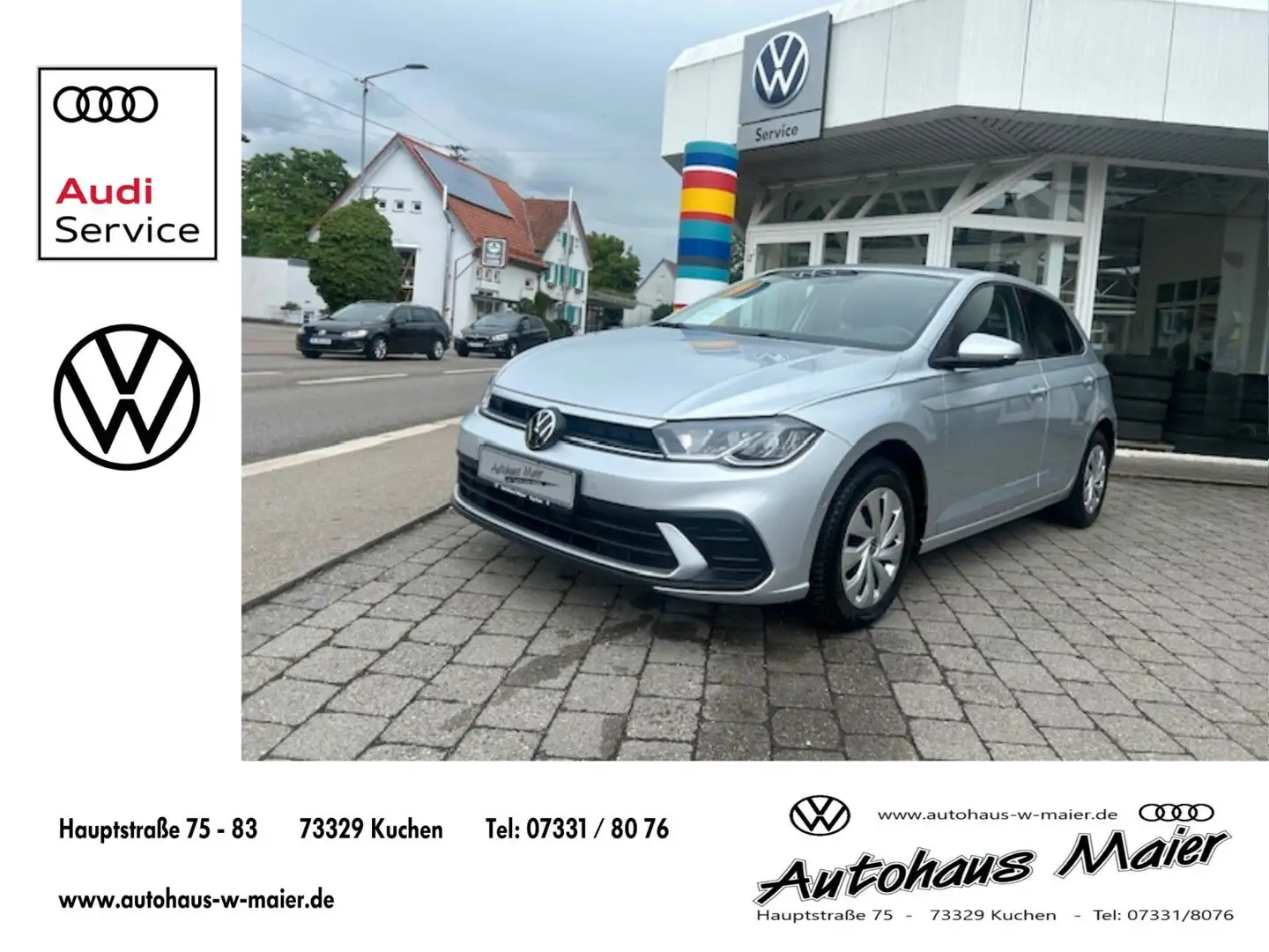 Volkswagen Polo 1.0 TSI Life DSG/PDC/LED/SHZ Plateado - 1