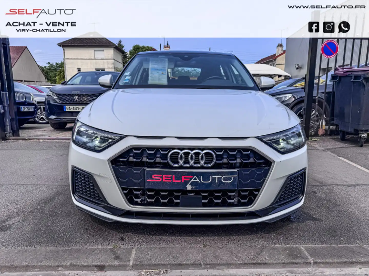 Audi A1 30 TFSI 116CH ADVANCED S TRONIC 7 Blanc - 2
