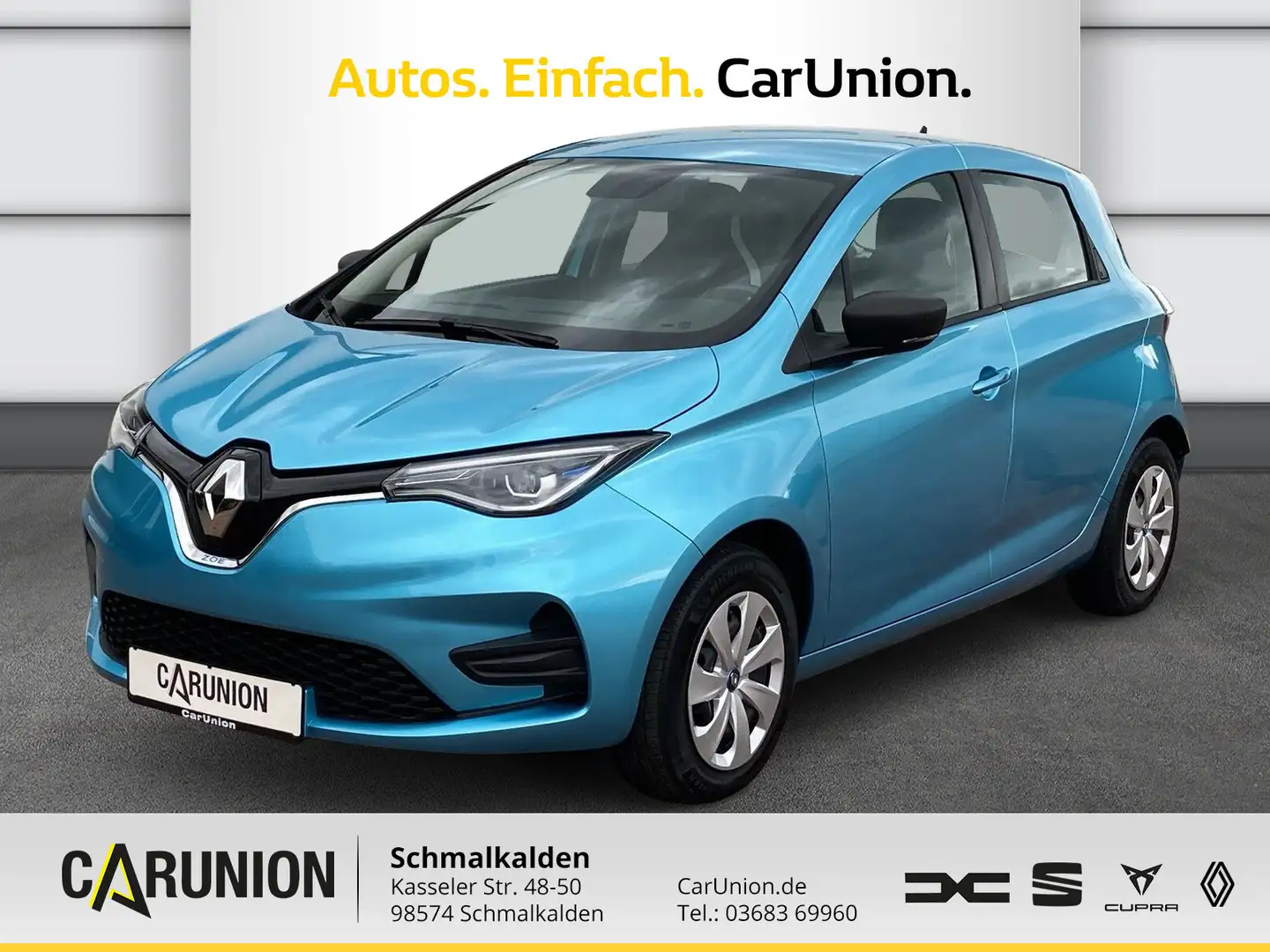 Renault ZOE E-Tech 100% el. LIFE Batteriek.  R110 Z.E. 50 Blau - 1