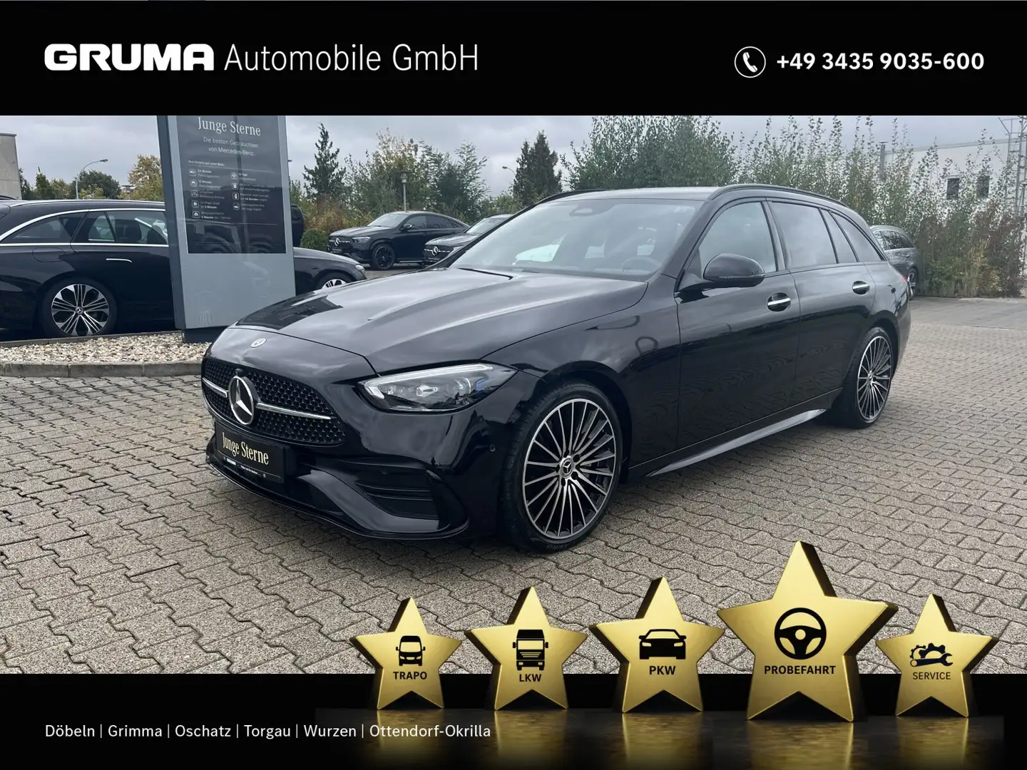 Mercedes-Benz C 200 C 200 T-Modell AMG+Night+Memory+DigitalLigt+360° Noir - 1