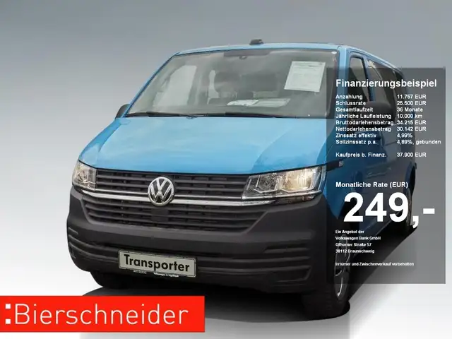 Volkswagen T6.1 Transporter Kombi TDI LR AHK KLIMA PDC SH APPCONNECT