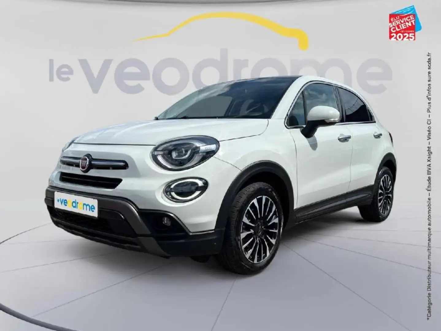 Fiat 500X 1.0 FireFly Turbo T3 120ch Cross Tpano GPS Camera Blanc - 1