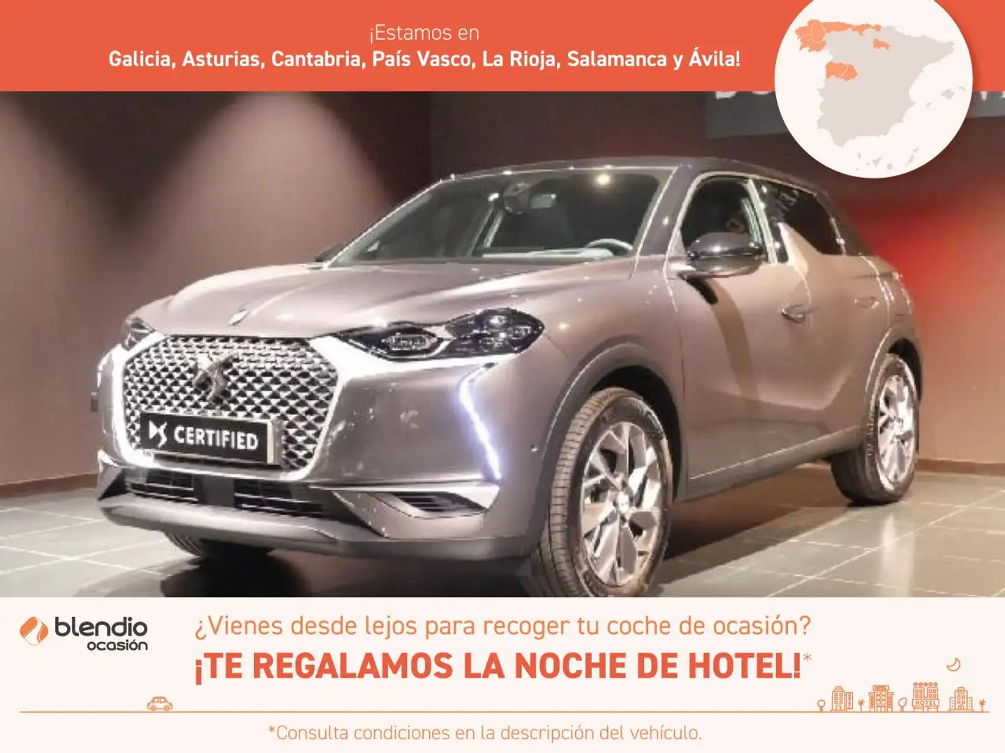 DS Automobiles DS 3 Crossback E-TENSE GRAND CHIC Gris - 1