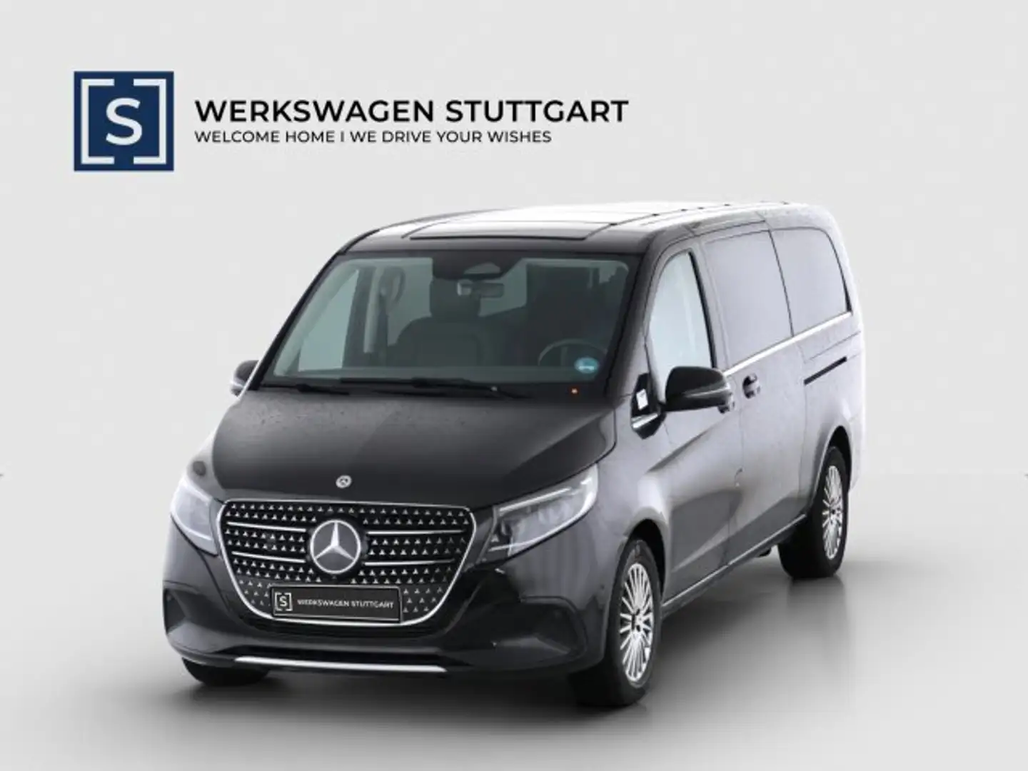 Mercedes-Benz V 300 V 300d AVANTGARDE XL 8 SITZE EL TÜREN DISTR 360° Schwarz - 1