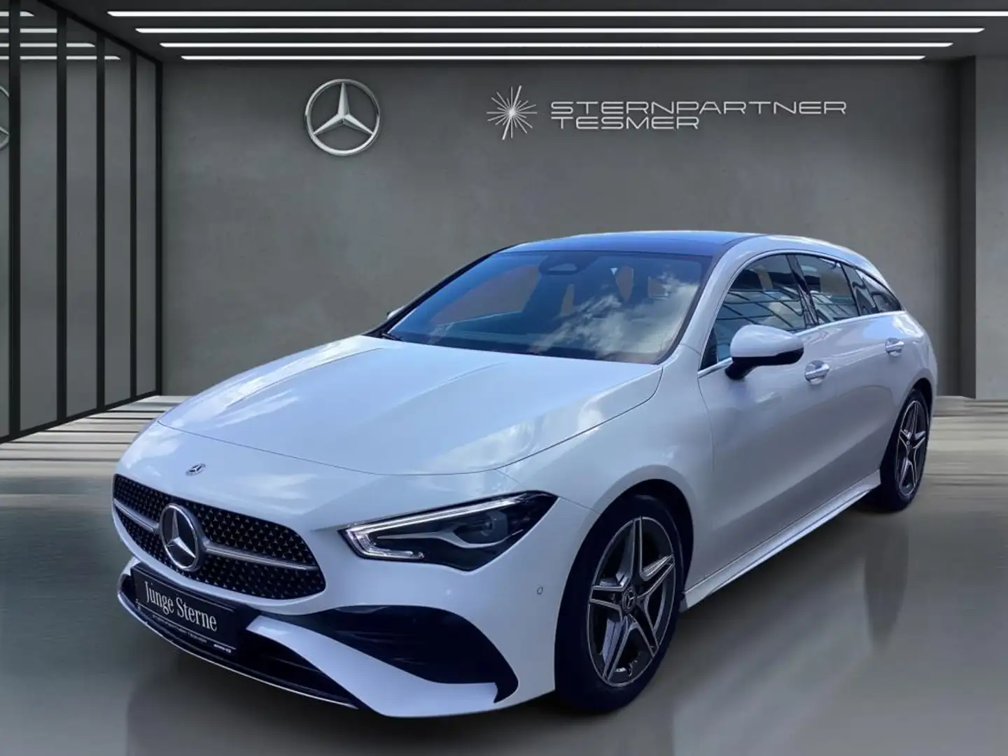 Mercedes-Benz CLA 200 SB +AMG+MBUX+LED+Vehrkerz.+PANO+KAMERA Blanco - 1