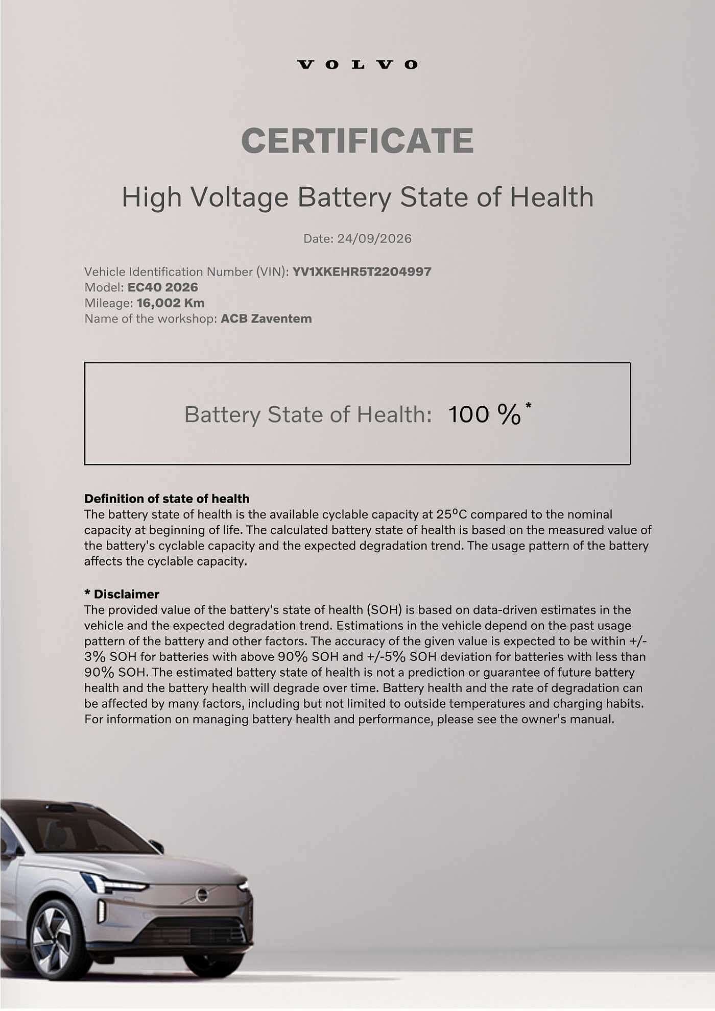 2026 Volvo EX 40