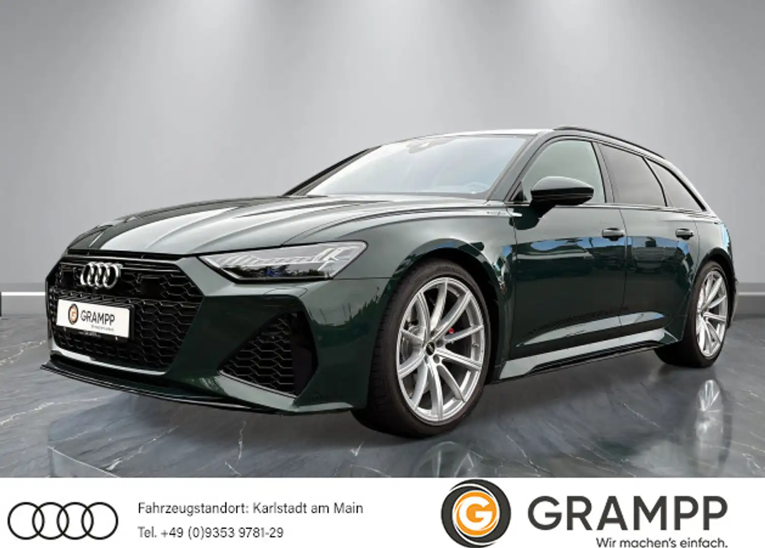 Audi RS6 +V-MAX+LASER+360°+PANO+DYNAMIK+HUD+ Vert - 1