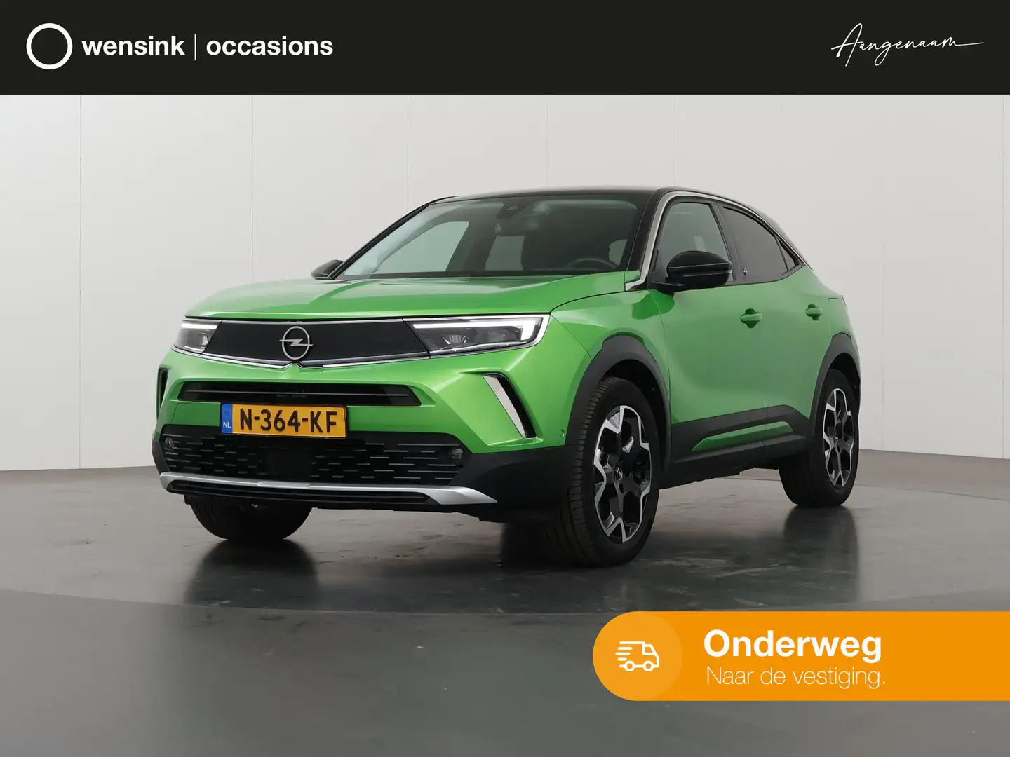 Opel Mokka-E Ultimate 50-kWh 11kw bl. | SOH 96% | Stoel/Stuurwi Groen - 1