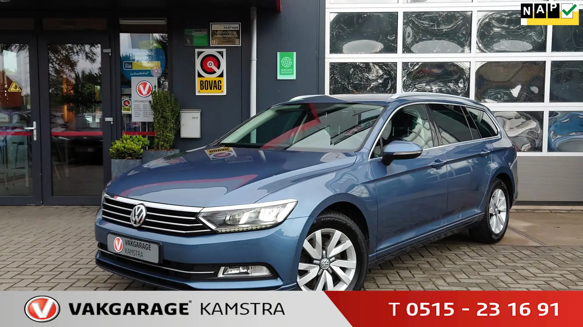 Volkswagen Passat Variant 1.6 TDI NAP Navi/DAB+/Cruise/PDC Bleu - 1