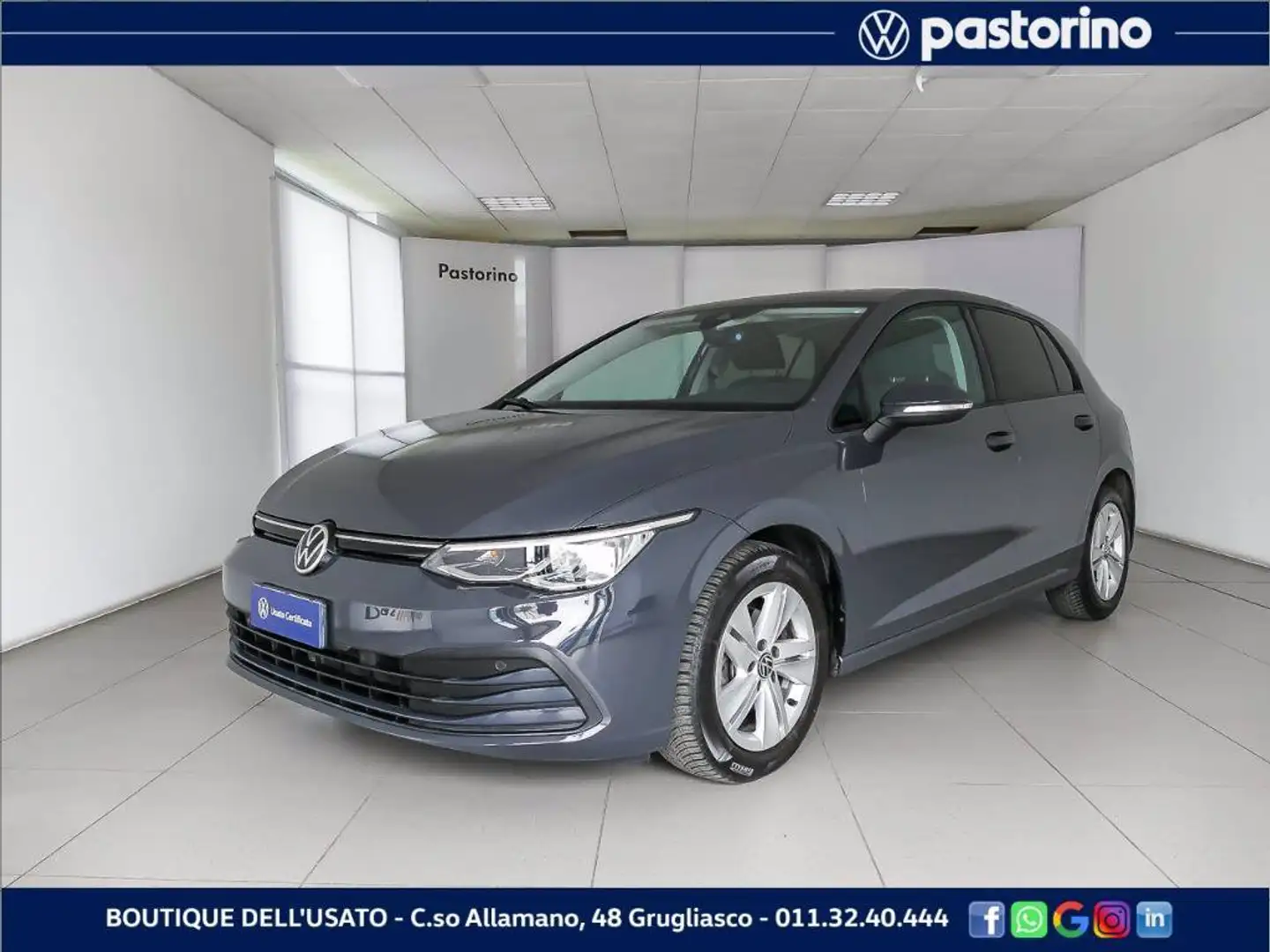 Volkswagen Golf 8 1.5 ETSI LIFE DSG 150CV Grigio - 1