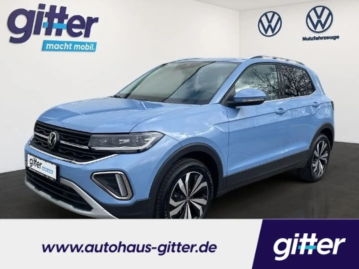 Volkswagen T-Cross 1.0 TSI Style KAMERA KLIMA NAVI Blau - 1