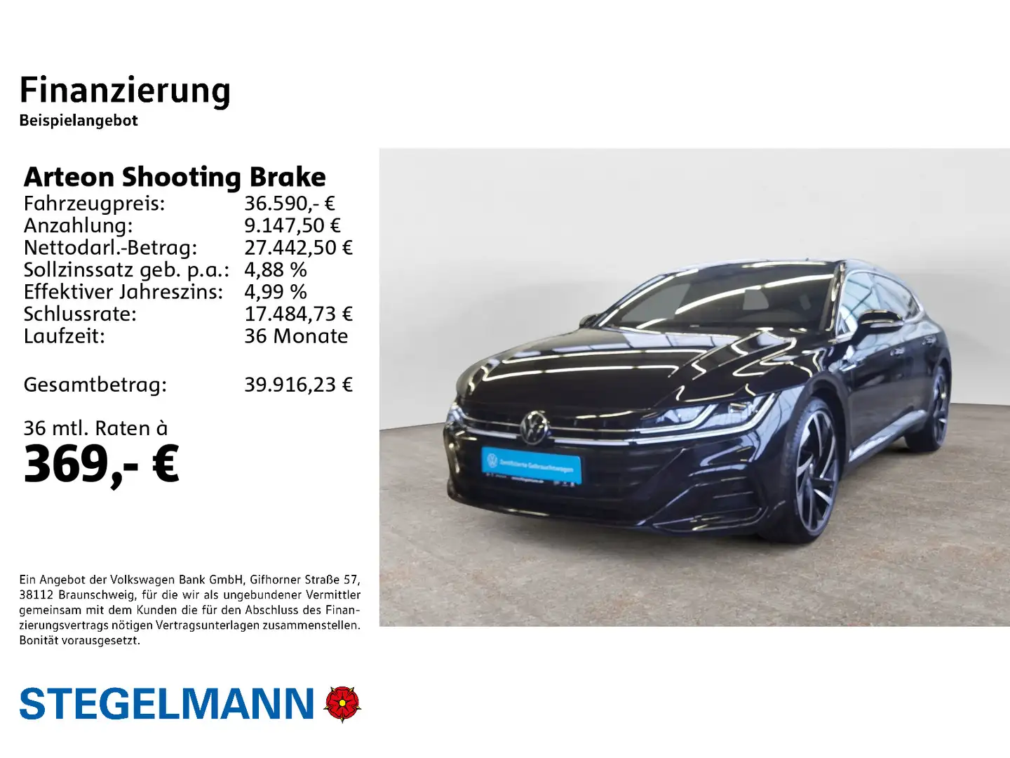 Volkswagen Arteon 2.0 TDI DSG 4M R-Line *AHK Schwarz - 2