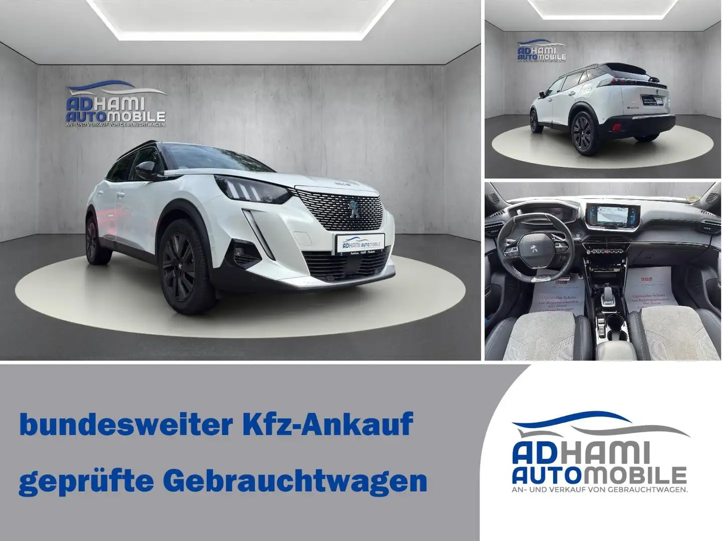 Peugeot 2008 e- GT Pack/PANO/LED/CAM/NAVI/ALCANTARA/TOP! Wit - 2