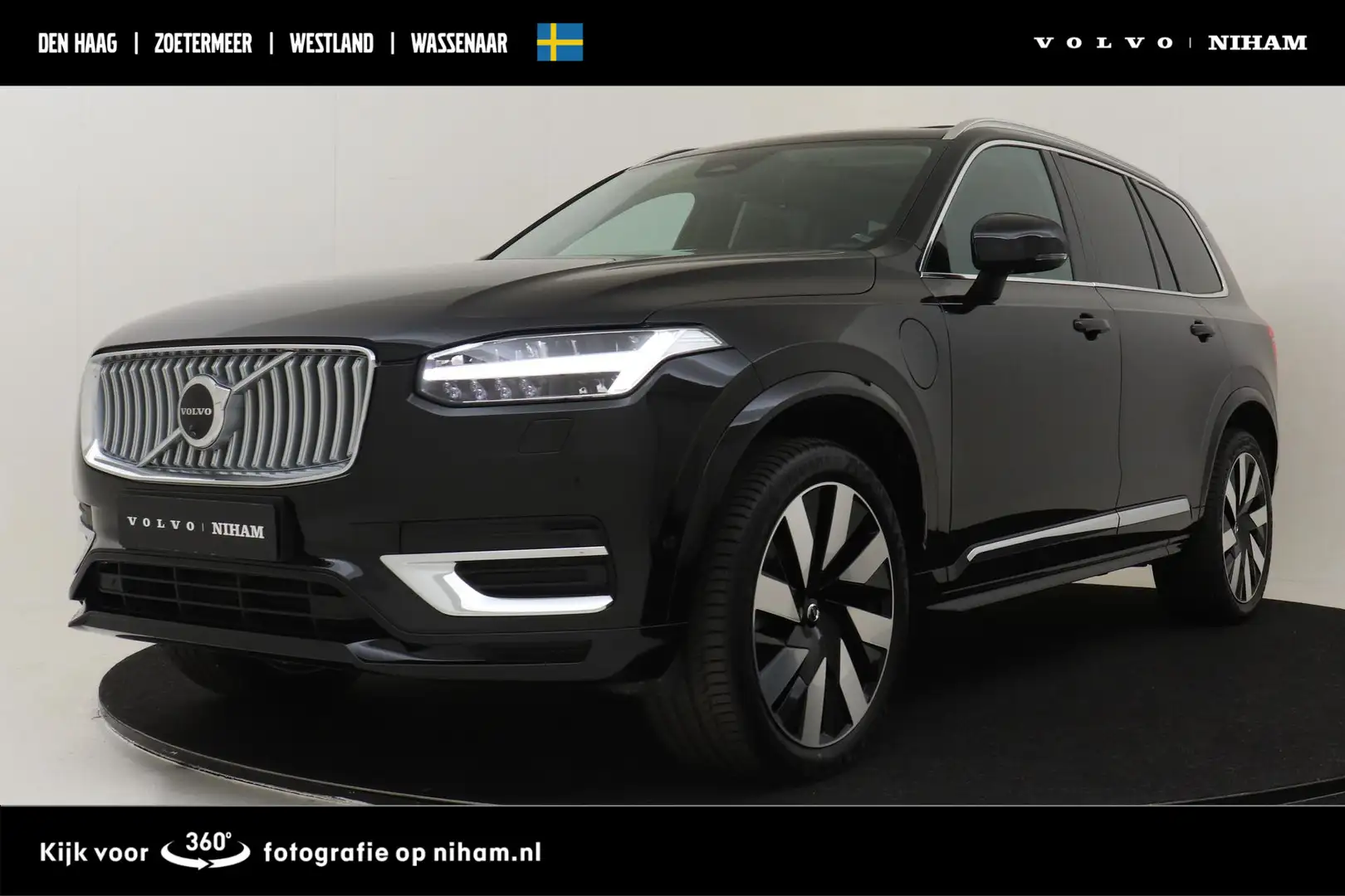 Volvo XC90 T8 RECHARGE AWD PLUS BRIGHT *FULL OPTIONS!* -PANO. Noir - 1