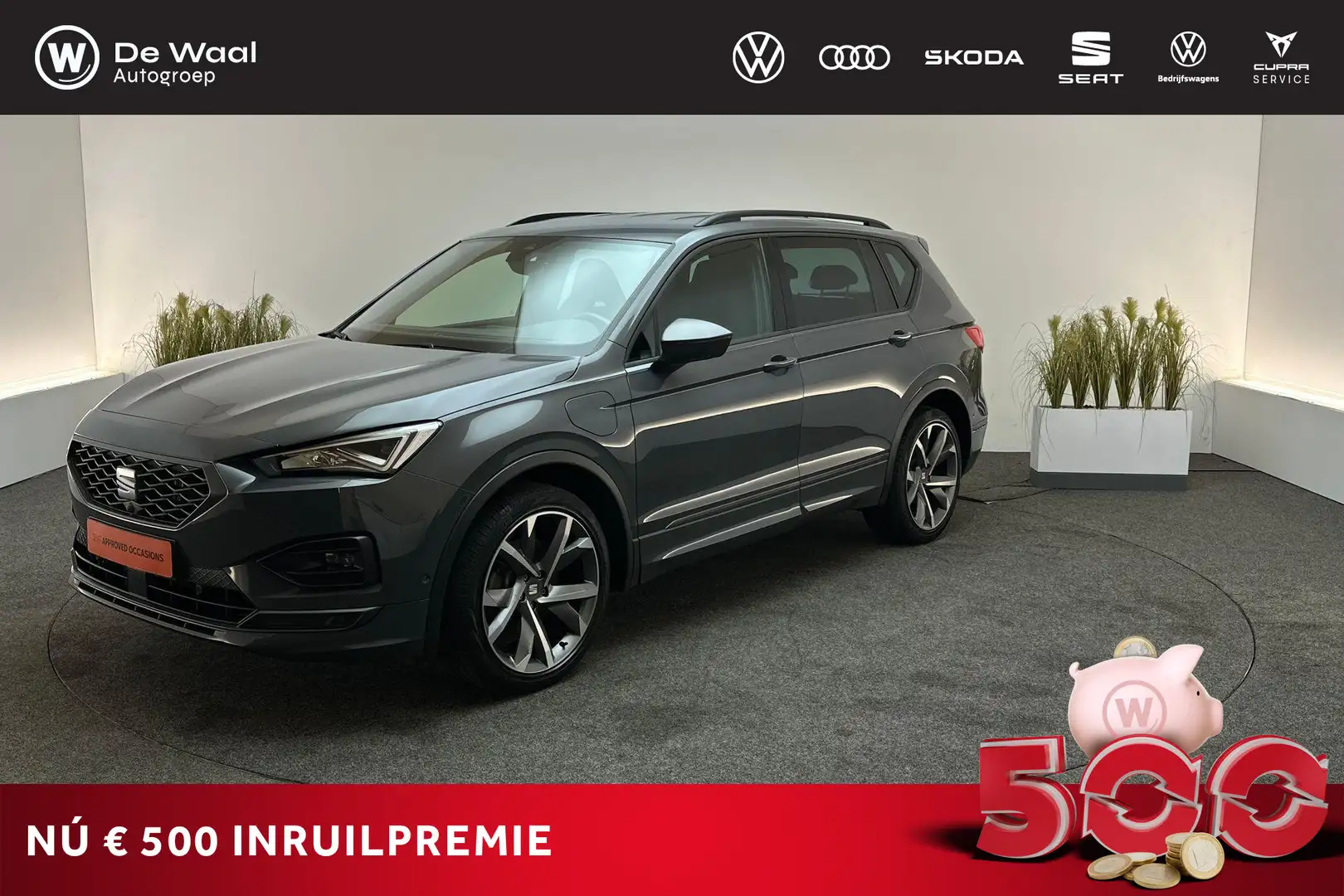 SEAT Tarraco 1.4 TSI 245pk DSG e-Hybrid PHEV FR Business Intens Grijs - 1