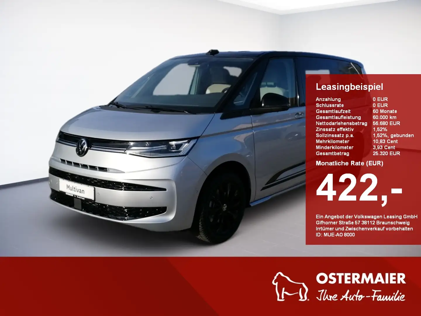 Volkswagen T7 Multivan Life Edition 2.0TDI 150PS DSG IQ.LIGHT.NAVI.SHZG.A Noir - 1