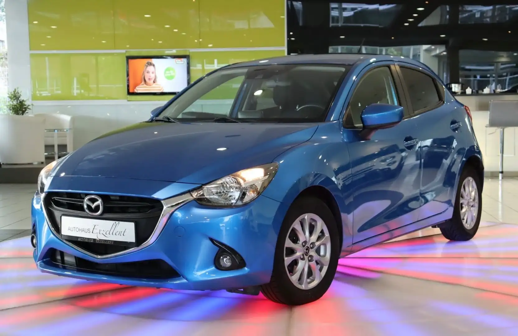 Mazda 2 Lim. Exclusive-Line*NAVI*PDC*TEMPOMAT*ALU* Blau - 1