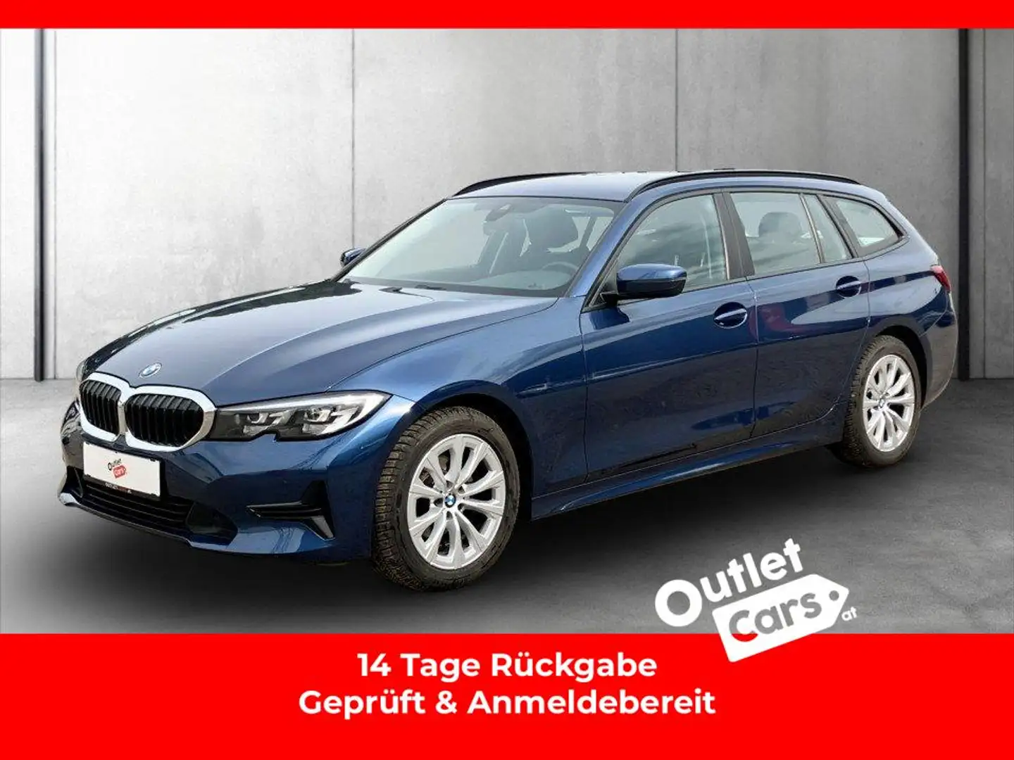 BMW 316 d Touring Adv. LED+DIGITAL-TACHO+AHK+NAV+LEDER Blau - 1