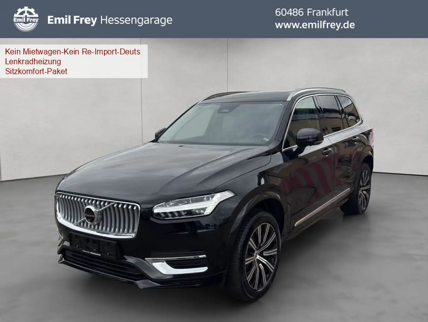 Volvo XC90 XC90 B5 AWD Plus-Bright 7S Glasd Standh 360° Leder Schwarz - 1