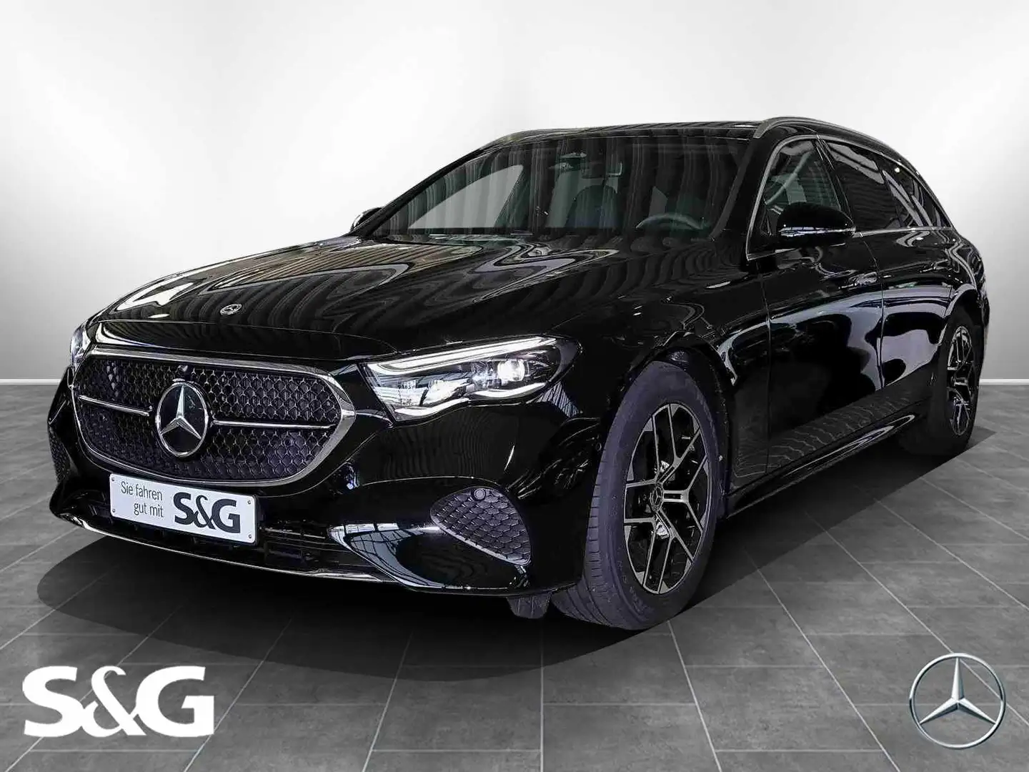 Mercedes-Benz E 220 d T MBUX+RüKam+DIG-LED+Standhzg+18+Totwi Noir - 1