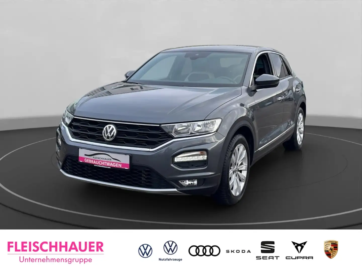Volkswagen T-Roc Sport 4Motion 2.0 TSI Navi Sitz vo re klappbar SHZ Grau - 1