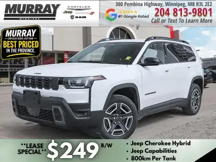 White 2026 Jeep Cherokee SUV / Crossover Four-Wheel Drive Automatic