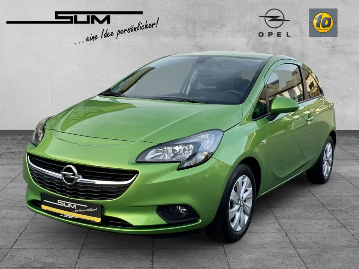 Opel Corsa Edition E (2014- ) Parksensoren hi., Klimaautom., Verde - 1