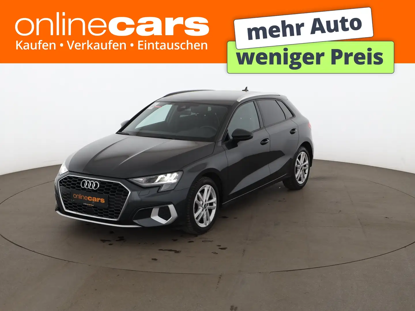 Audi A3 Sportback 35 TDI advanced Aut LED NAVI R-CAM Grau - 1