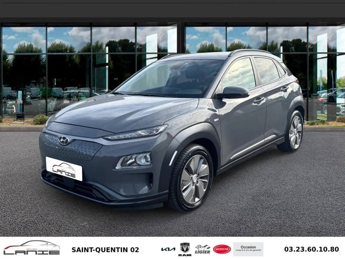 Hyundai KONA ELECTRIC Electrique 64 kWh - 204 ch Creative Gris - 1